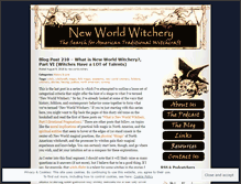 Tablet Screenshot of newworldwitchery.com